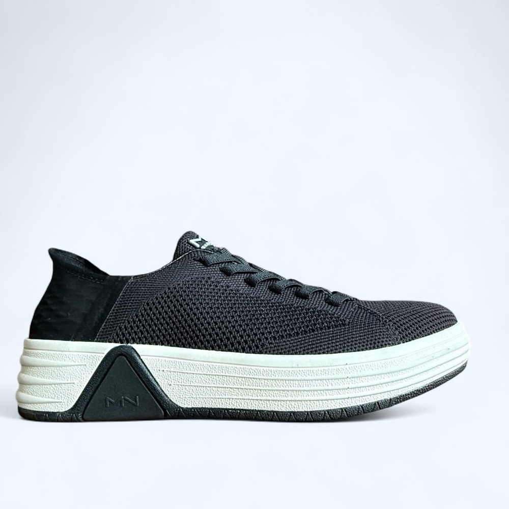 SKECHERS X Mark Nason Black Knit Sneakers with White Sole Size 6.5 Women